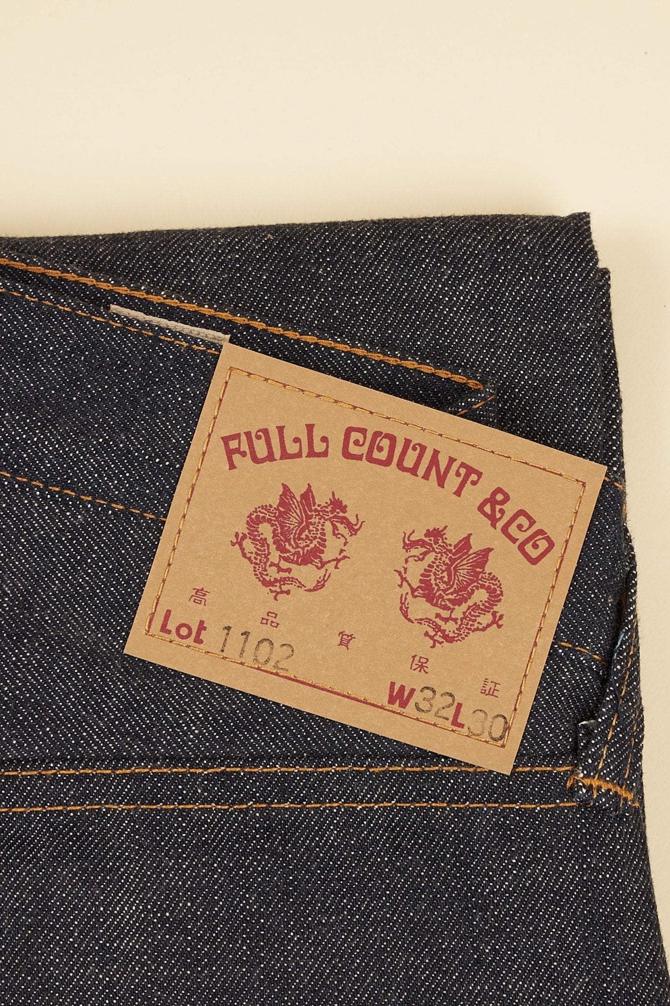 Fullcount 1102 Straight Selvedge Denim - 13.7oz -Fullcount - URAHARA