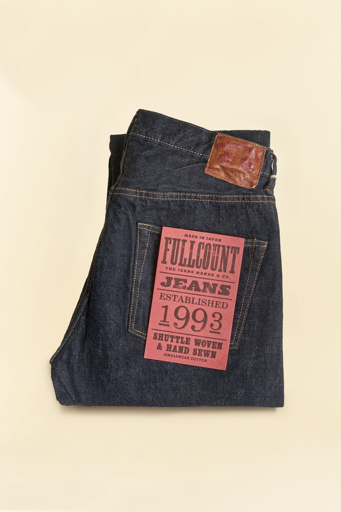 Fullcount 1103 Clean Straight Selvedge Denim - 13.7oz -Fullcount - URAHARA