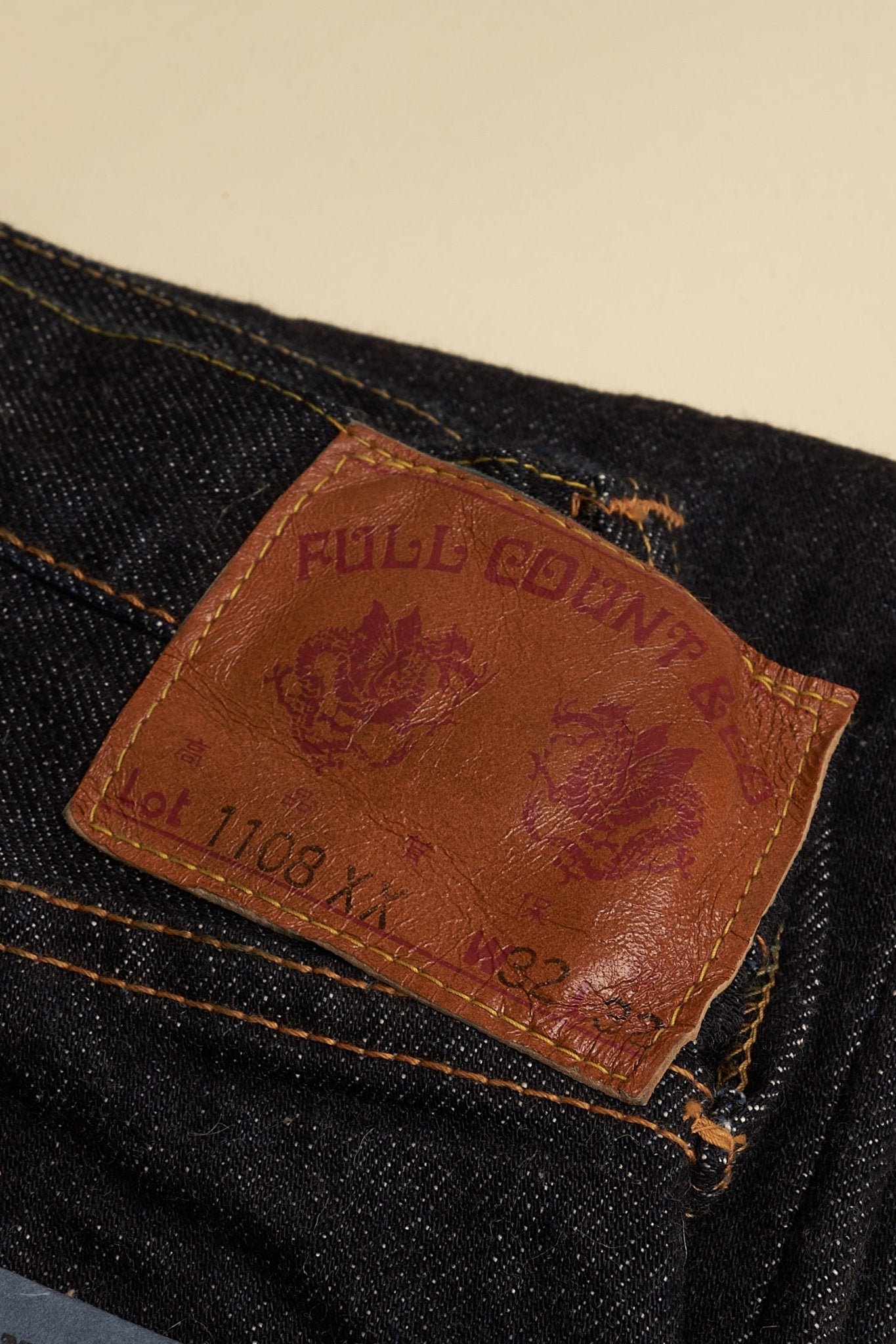 Fullcount 1108XX Slim Straight Selvedge Denim - 15.5oz -Fullcount - URAHARA