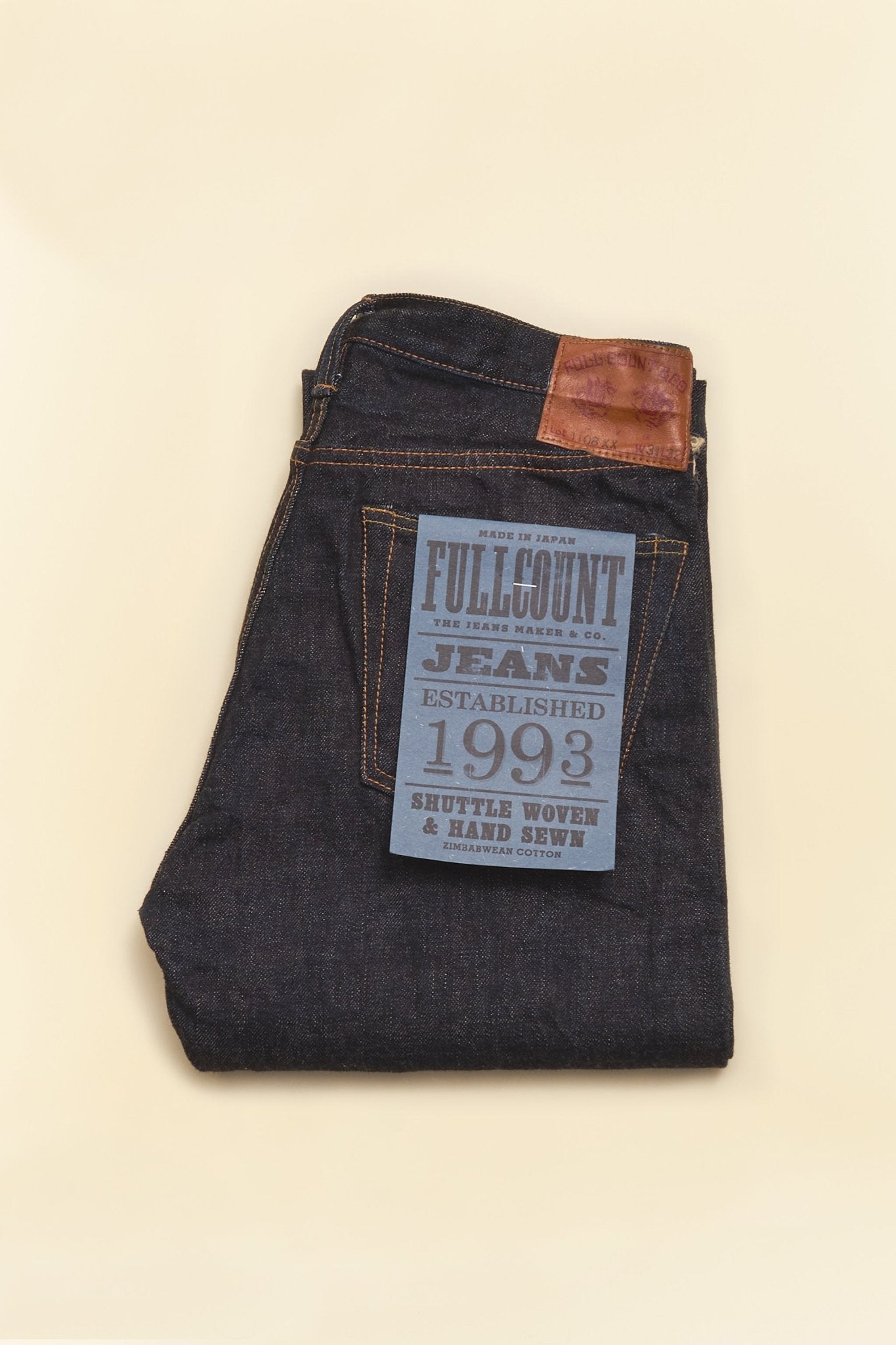 Fullcount 1108XX Slim Straight Selvedge Denim - 15.5oz -Fullcount - URAHARA