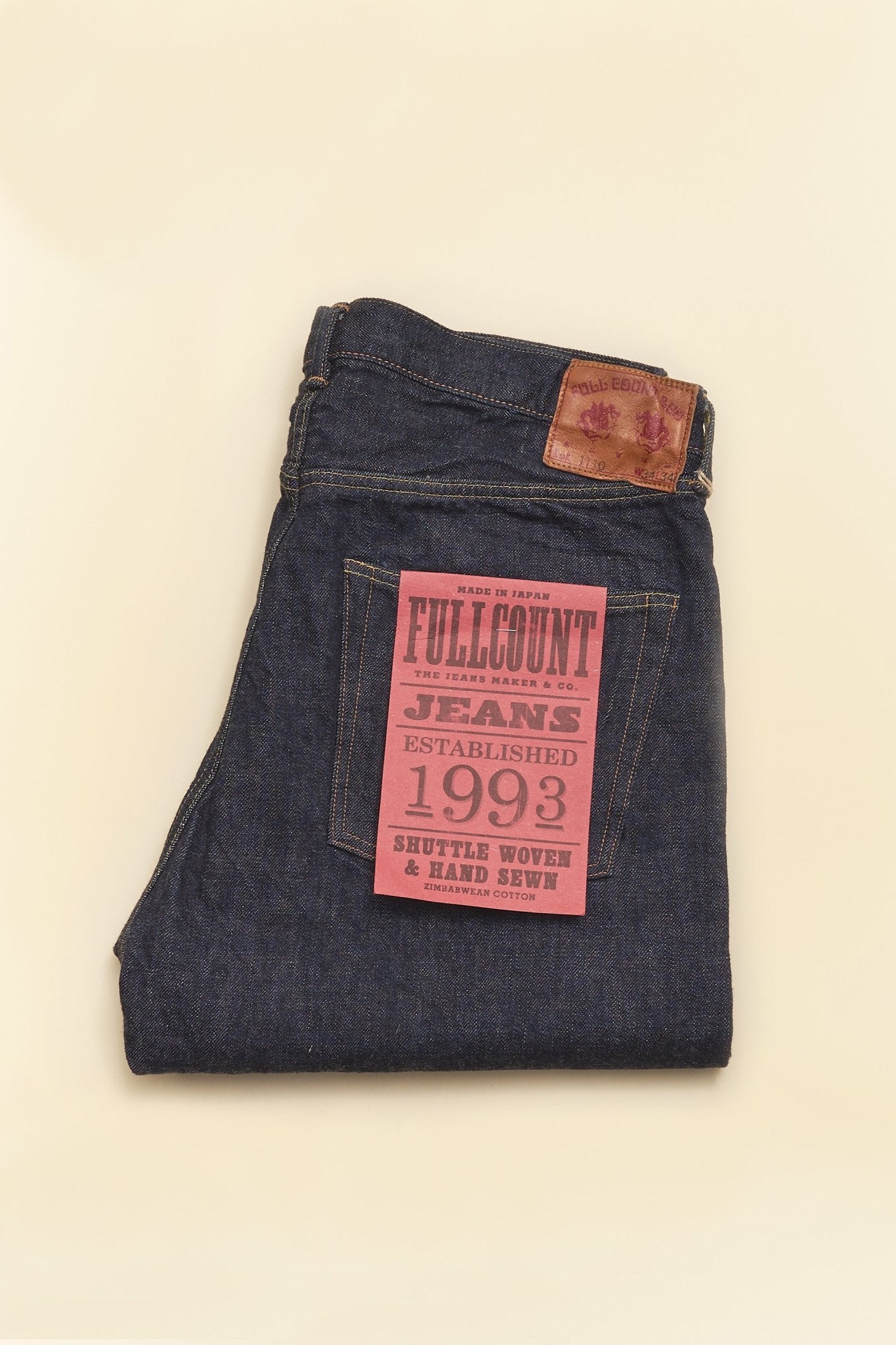 Fullcount 1110 Tapered Selvedge Denim - 13.7oz -Fullcount - URAHARA