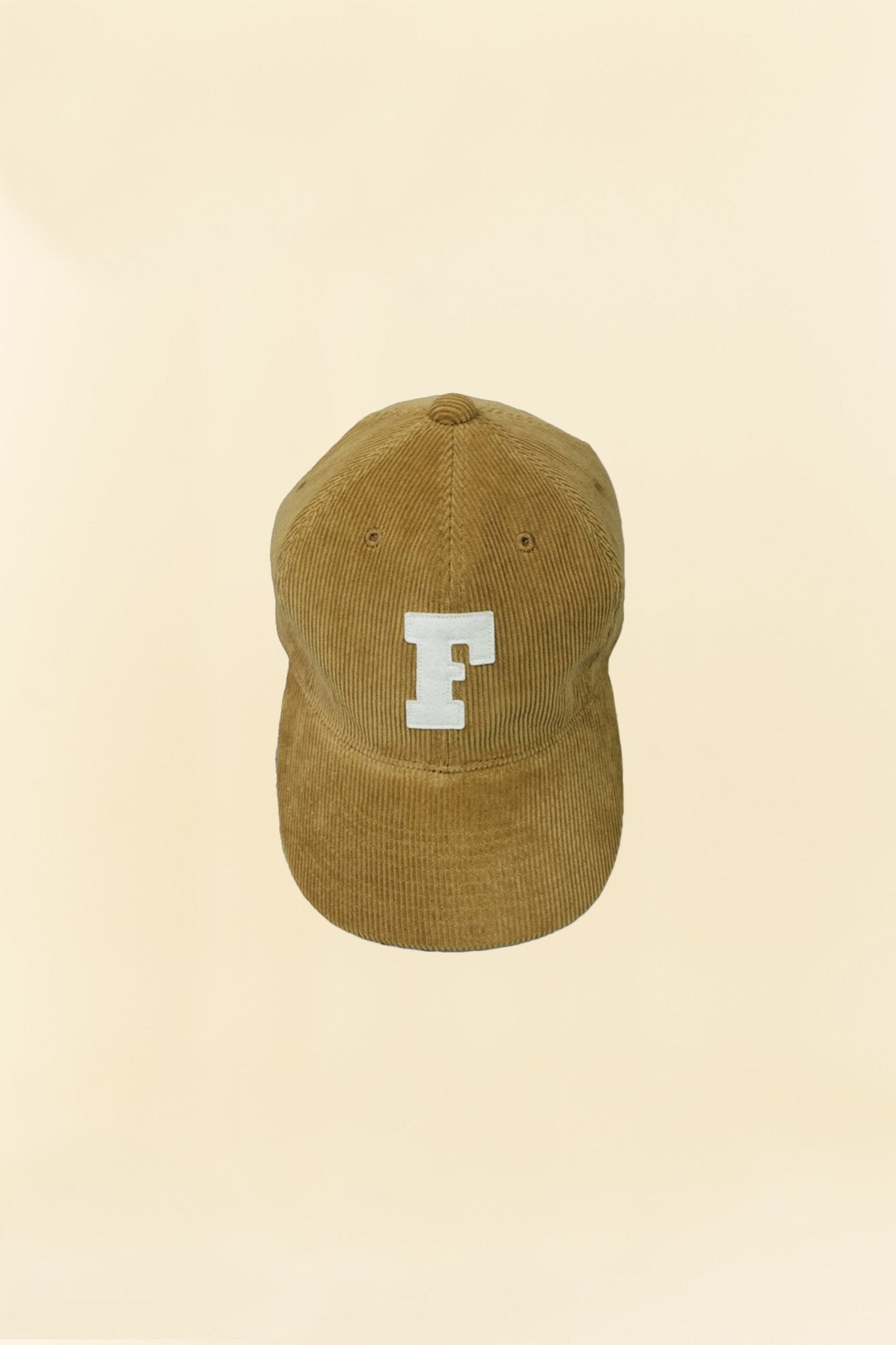 Fullcount 6 Panel Cords Baseball Cap 'F' Patch - Camel -Fullcount - URAHARA