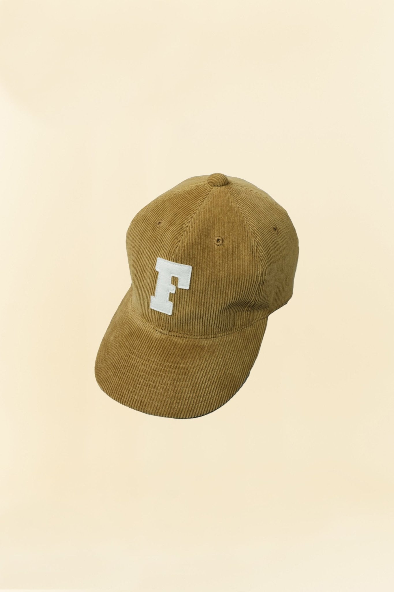 Fullcount 6 Panel Cords Baseball Cap 'F' Patch - Camel -Fullcount - URAHARA