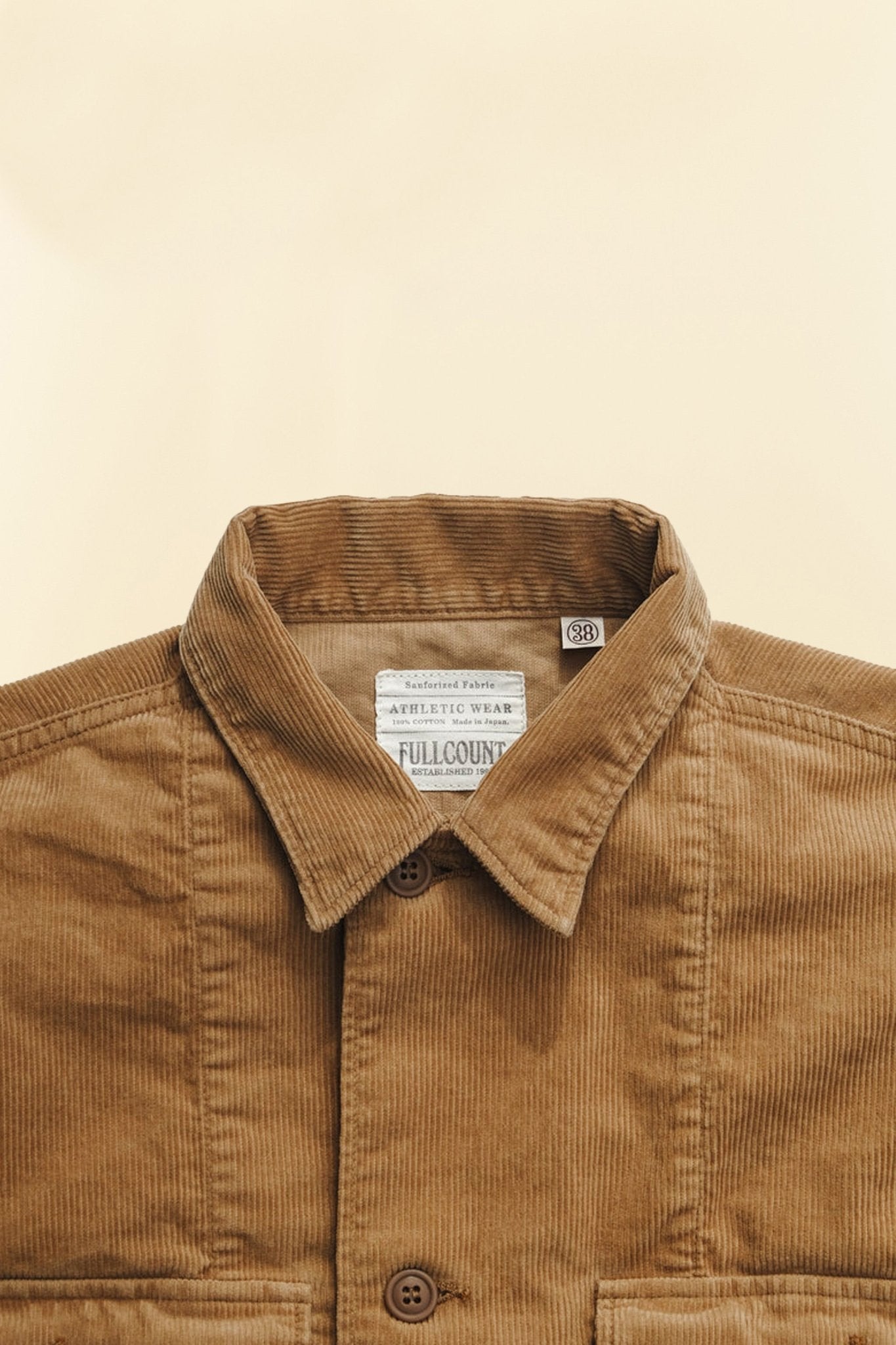 Fullcount Cords Military Jacket - Camel -Fullcount - URAHARA