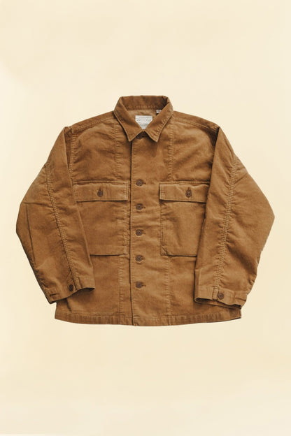 Fullcount Cords Military Jacket - Camel -Fullcount - URAHARA