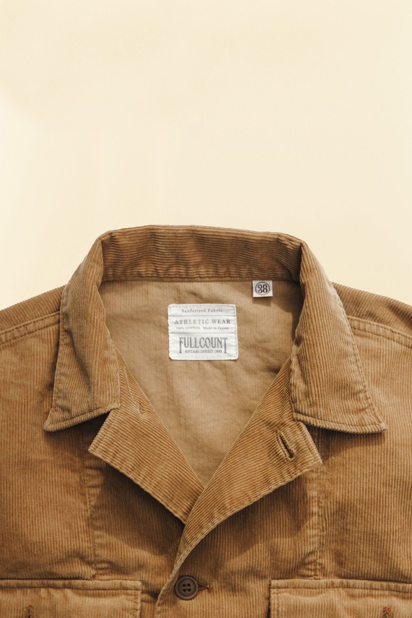 Fullcount Cords Military Jacket - Camel -Fullcount - URAHARA