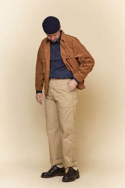 Fullcount Cords Military Jacket - Camel -Fullcount - URAHARA