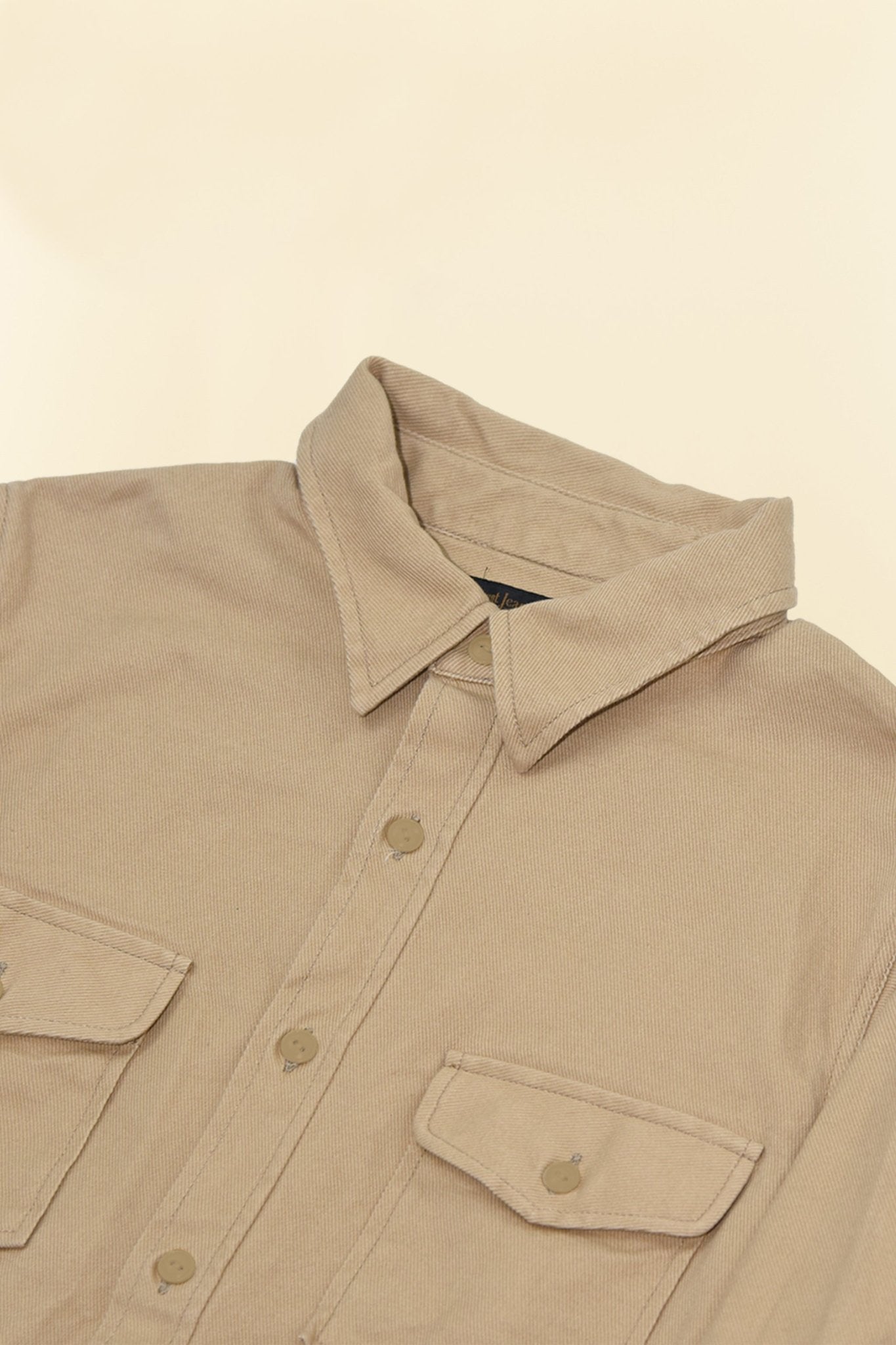 Fullcount Cotton Wool CPO Shirt - Beige -Fullcount - URAHARA