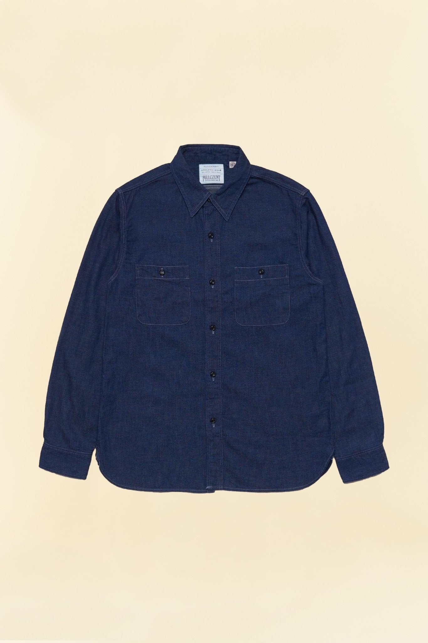 Fullcount Denim Work Shirt - Indigo -Fullcount - URAHARA