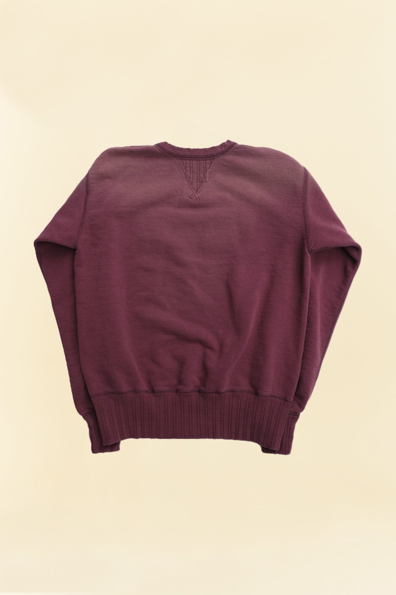 Fullcount Double V Set In Sleeve Mother Cotton - Burgundy -Fullcount - URAHARA