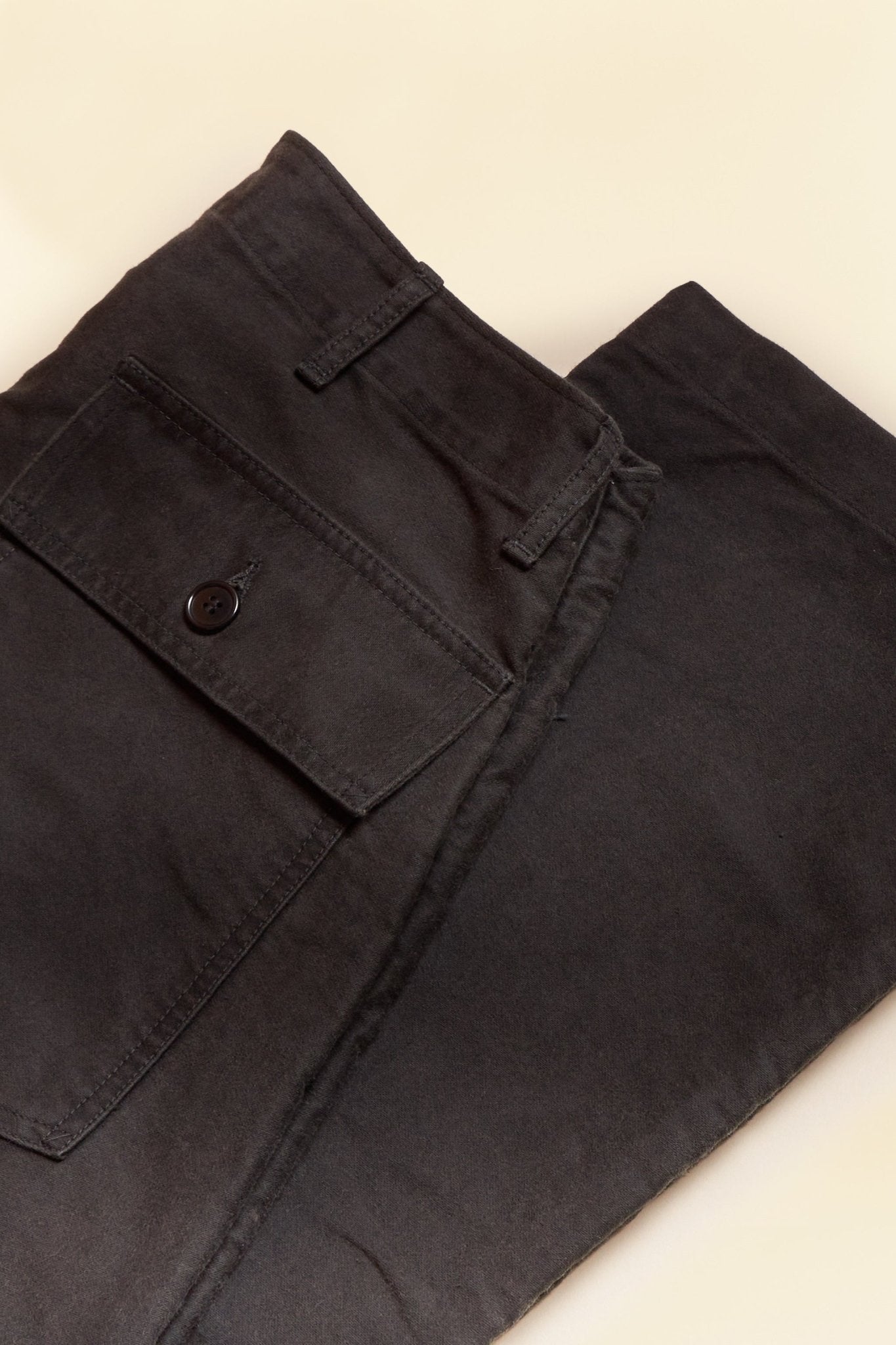 Fullcount French Moleskin Utility Trouser - Black -Fullcount - URAHARA