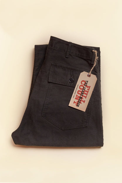 Fullcount French Moleskin Utility Trouser - Black -Fullcount - URAHARA