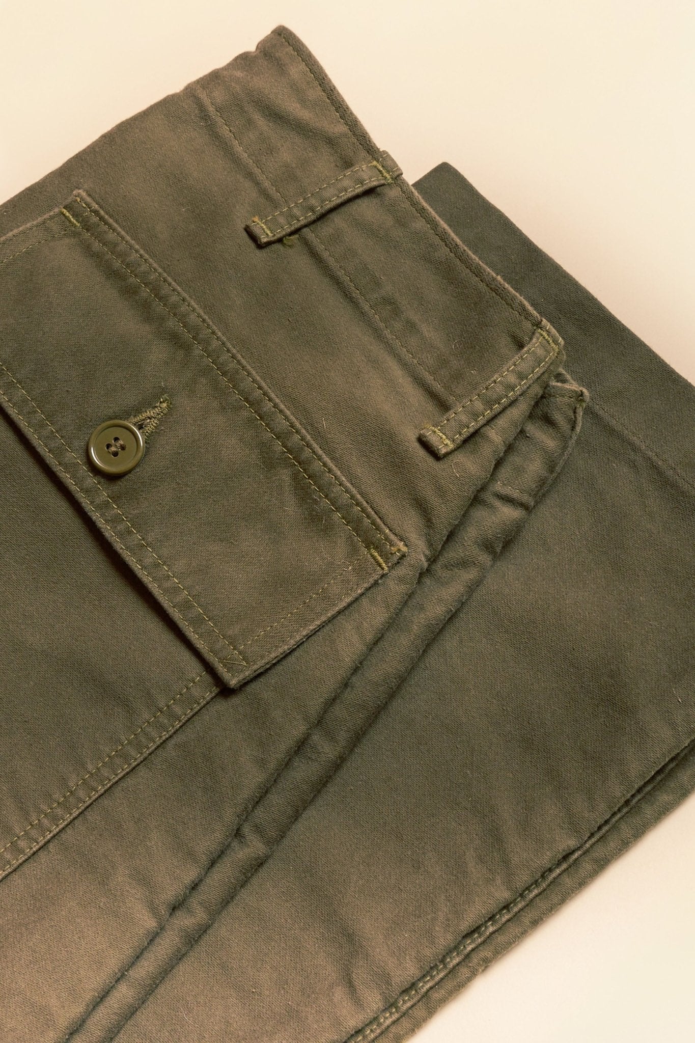 Fullcount French Moleskin Utility Trouser - Olive -Fullcount - URAHARA