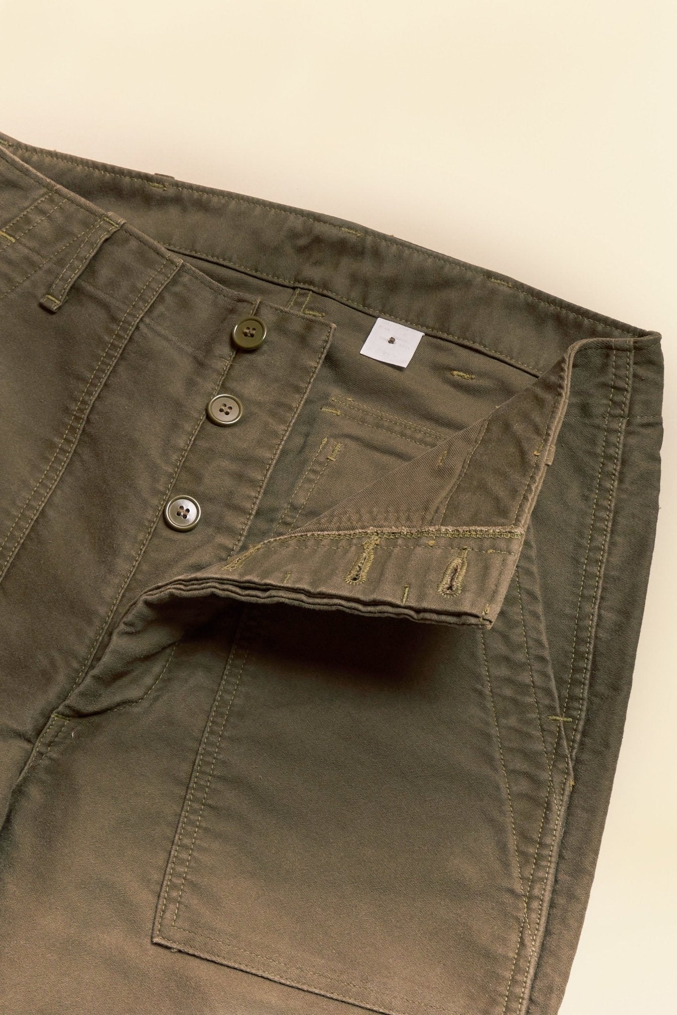 Fullcount French Moleskin Utility Trouser - Olive -Fullcount - URAHARA