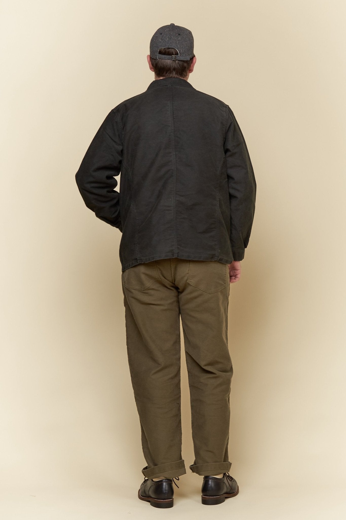 Fullcount French Moleskin Work Jacket - Black -Fullcount - URAHARA