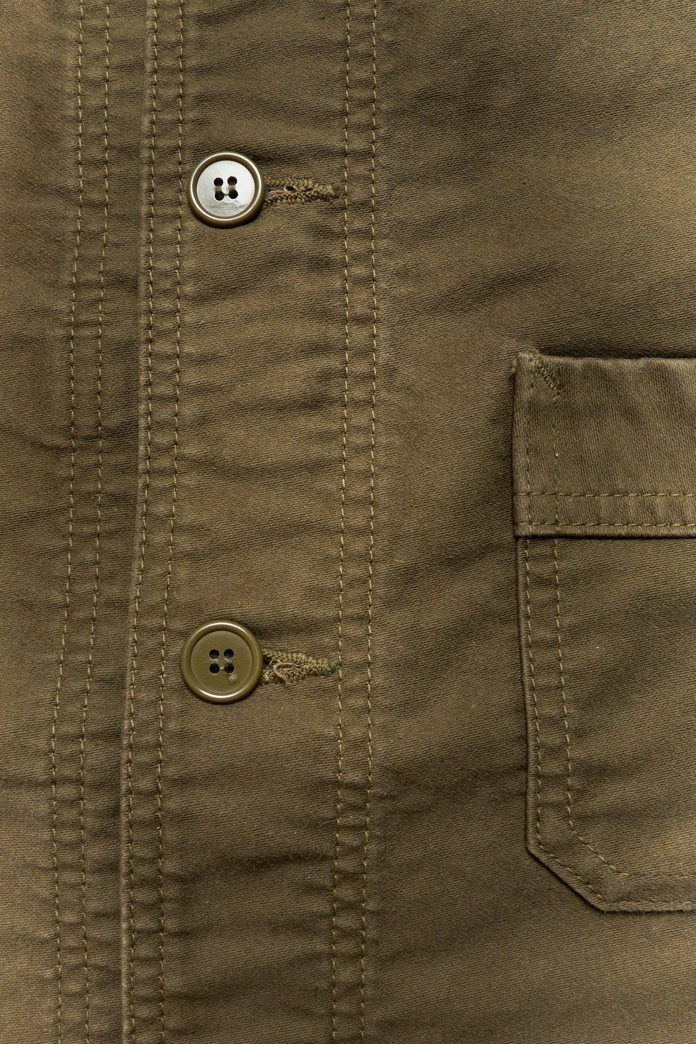 Fullcount French Moleskin Work Jacket - Olive -Fullcount - URAHARA