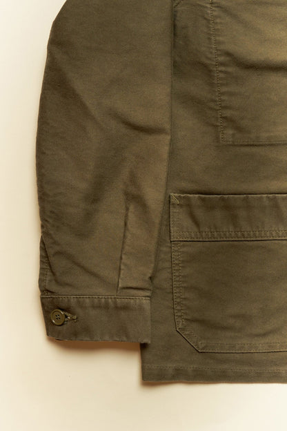 Fullcount French Moleskin Work Jacket - Olive -Fullcount - URAHARA