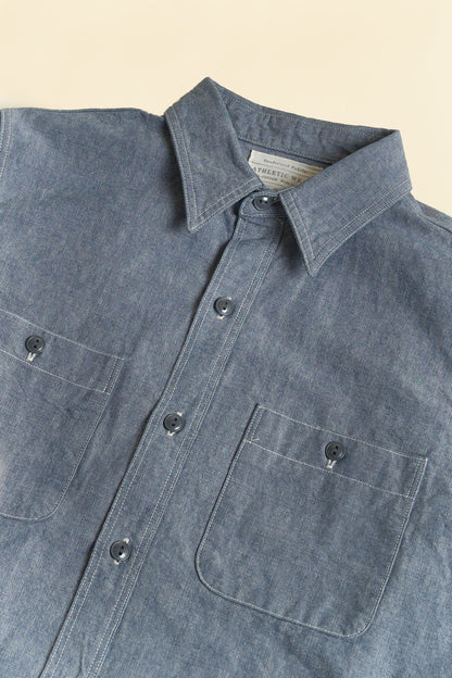 Fullcount Heavy Duty Chambray Shirt - Indigo Blue -Fullcount - URAHARA