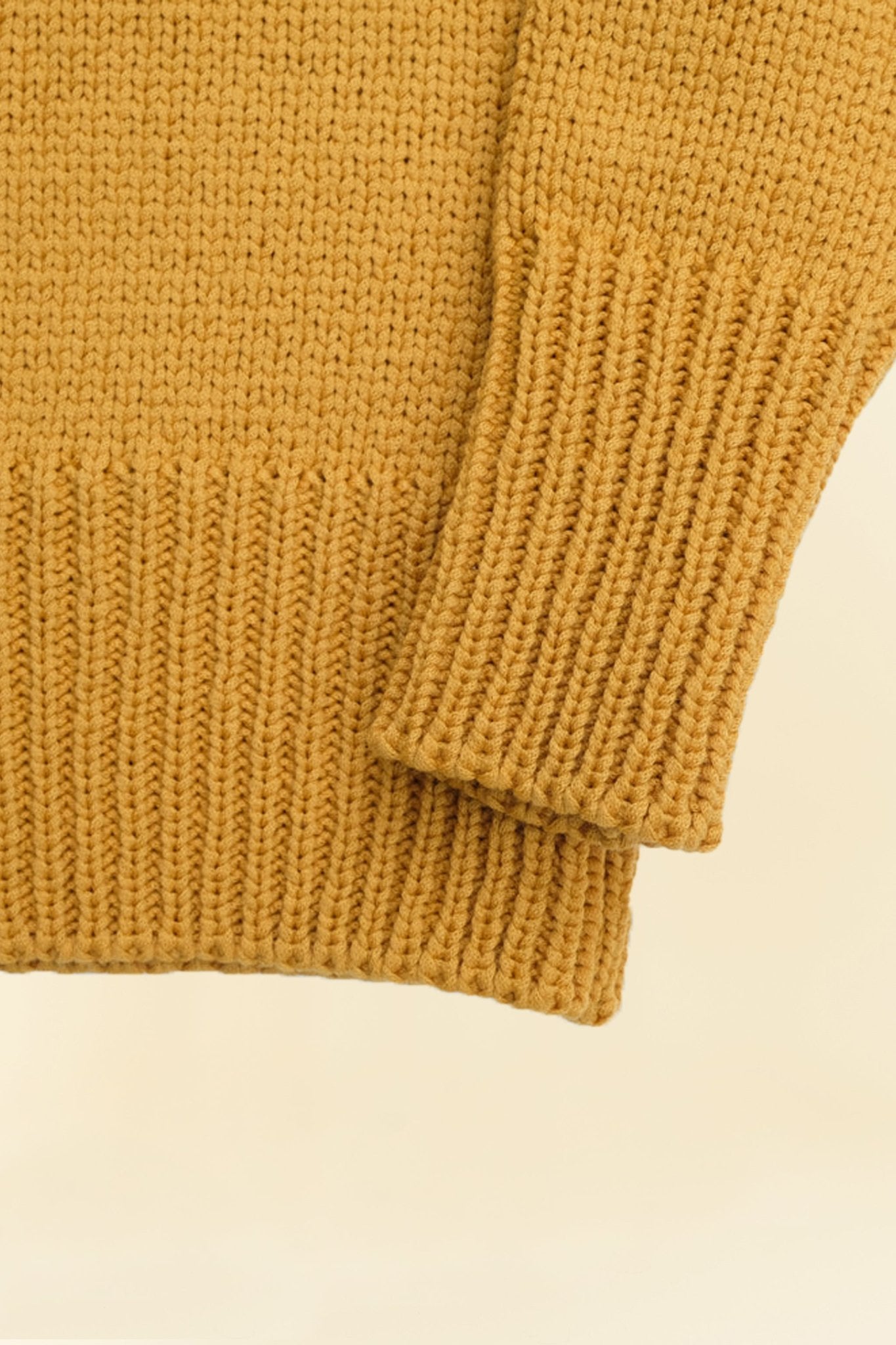 Fullcount Husk Wool Letterman School Sweater - Mustard -Fullcount - URAHARA