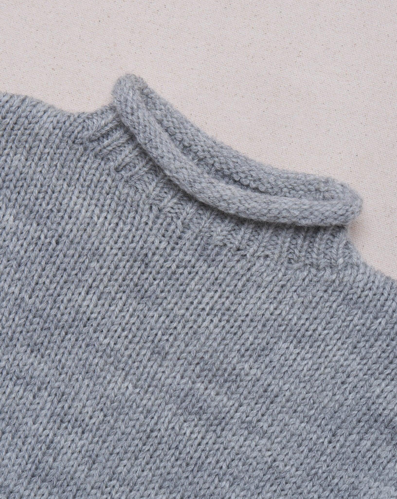 Fullcount Old Fisherman Wool Sweater - Heather Grey -Fullcount - URAHARA