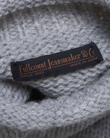 Fullcount Old Fisherman Wool Sweater - Heather Grey -Fullcount - URAHARA