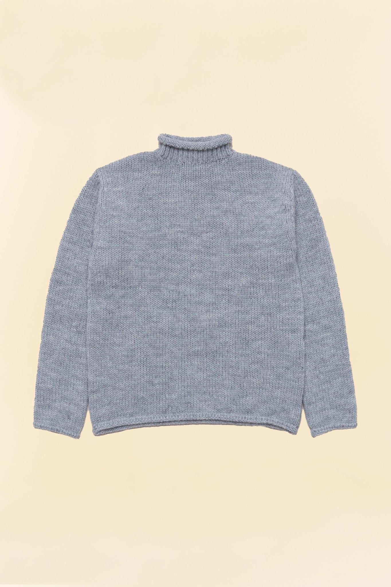 Fullcount Old Fisherman Wool Sweater - Heather Grey -Fullcount - URAHARA