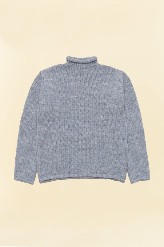 Fullcount Old Fisherman Wool Sweater - Heather Grey -Fullcount - URAHARA