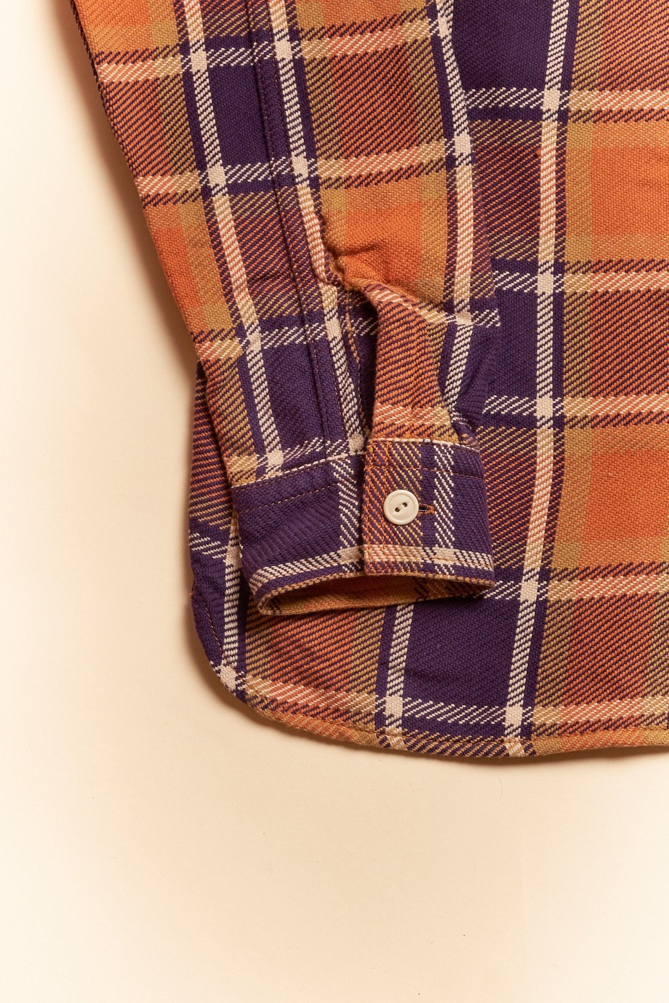 Fullcount Original Check Cotton Flannel Shirt - Dull Orange -Fullcount - URAHARA