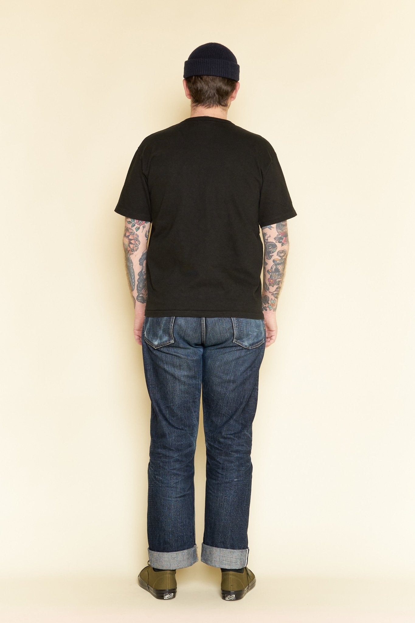 Godspeed Heavyweight Tsuriami 10oz Loopwheel Pocket T-Shirt - Black -Godspeed - URAHARA