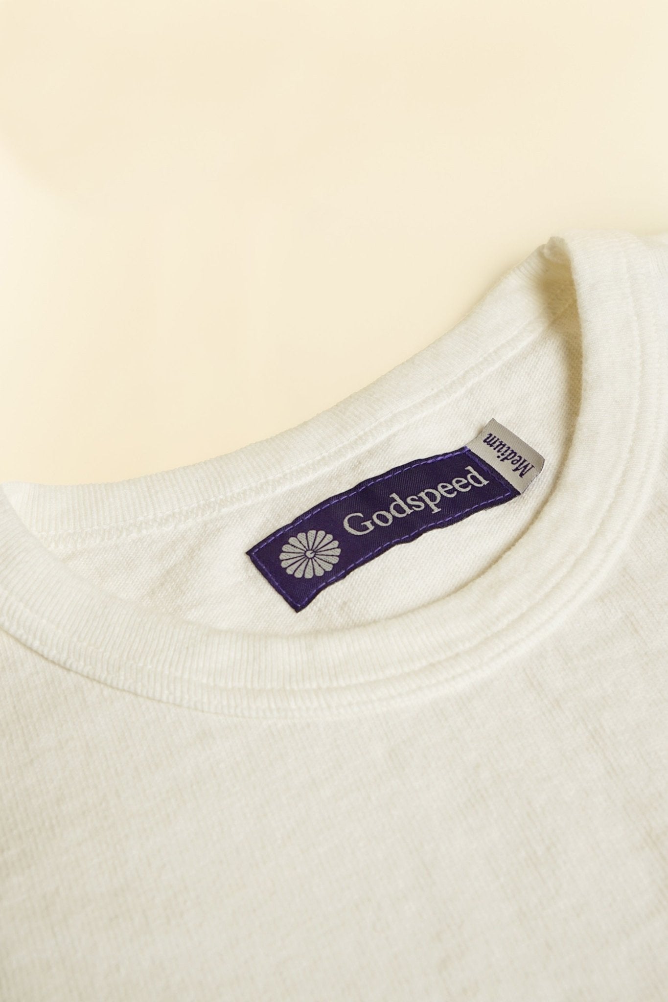 Godspeed Heavyweight Tsuriami 10oz Loopwheel Pocket T-Shirt - Natural -Godspeed - URAHARA