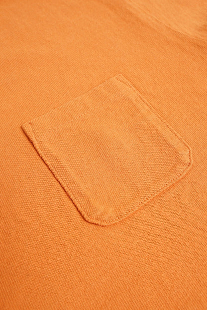 Godspeed Heavyweight Tsuriami 10oz Loopwheel Pocket T-Shirt - Orange -Godspeed - URAHARA