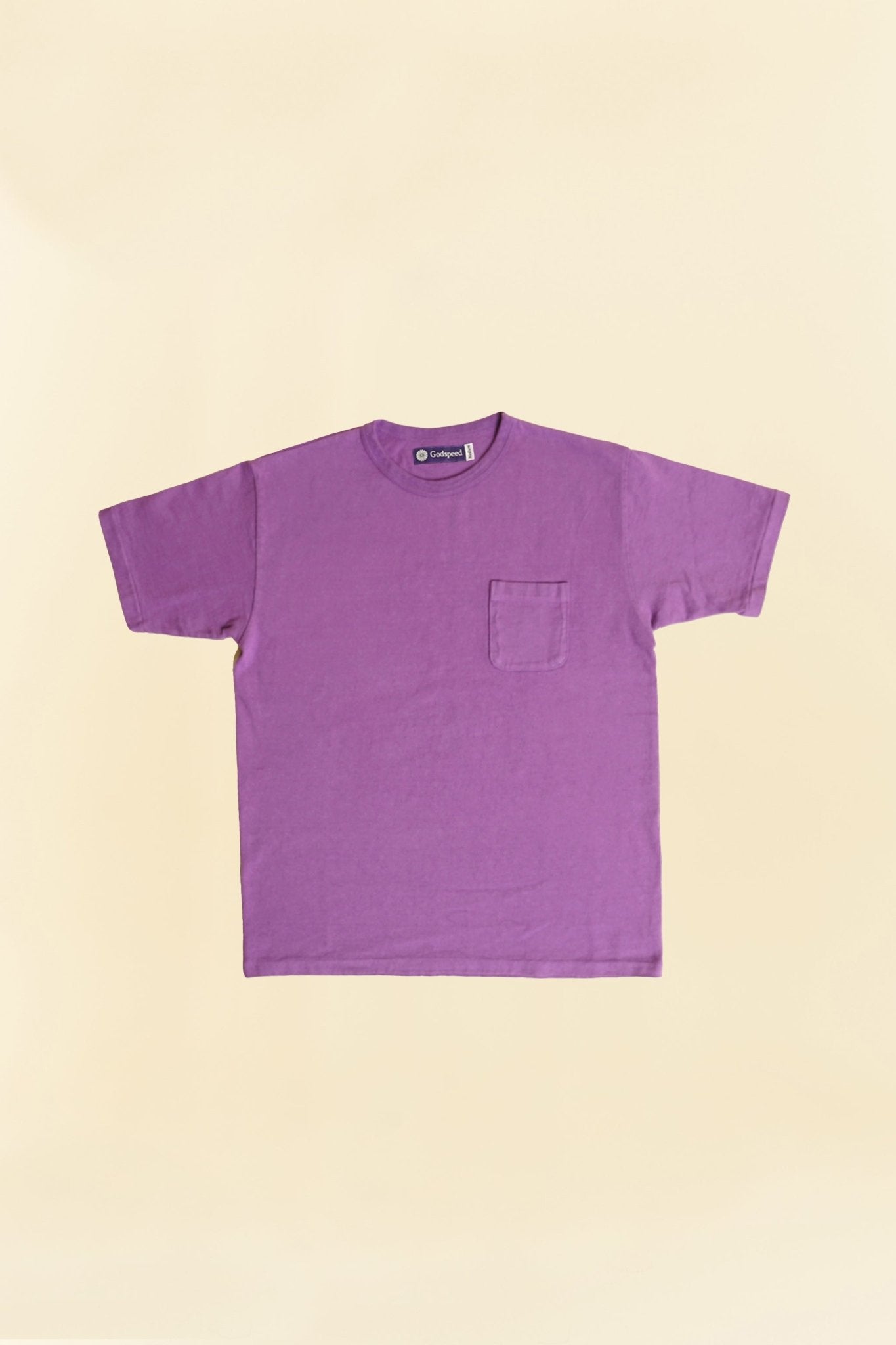 Godspeed Heavyweight Tsuriami 10oz Loopwheel Pocket T-Shirt - Purple -Godspeed - URAHARA