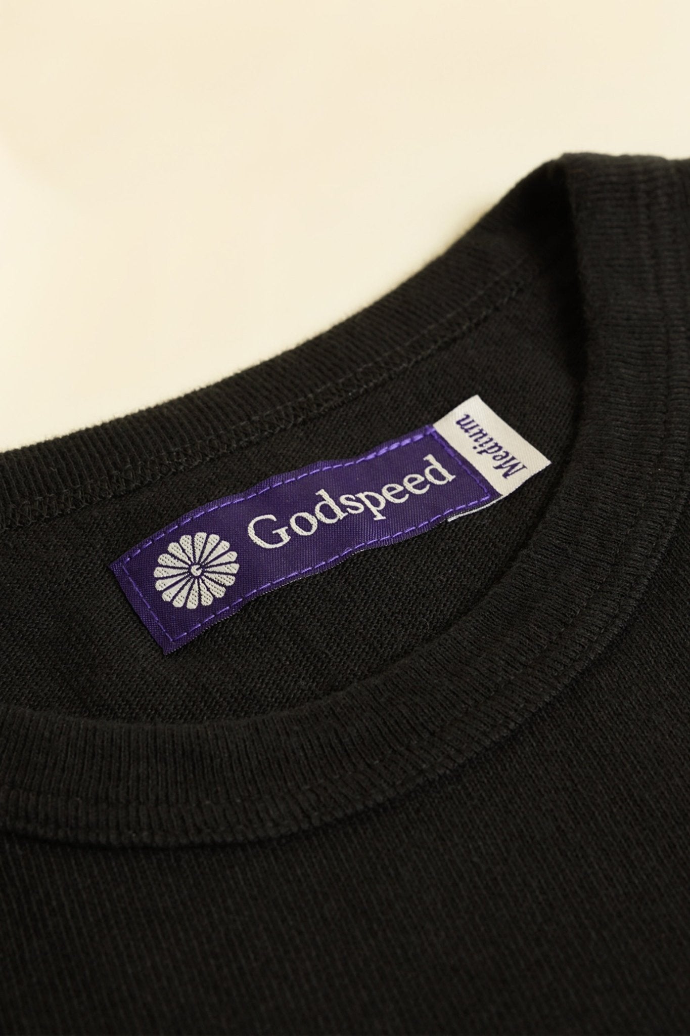 Godspeed Heavyweight Tsuriami 10oz Loopwheel T-Shirt - Black -Godspeed - URAHARA