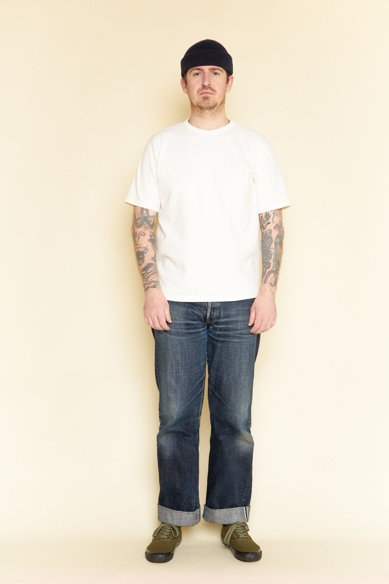 Godspeed Heavyweight Tsuriami 10oz Loopwheel T-Shirt - Natural -Godspeed - URAHARA