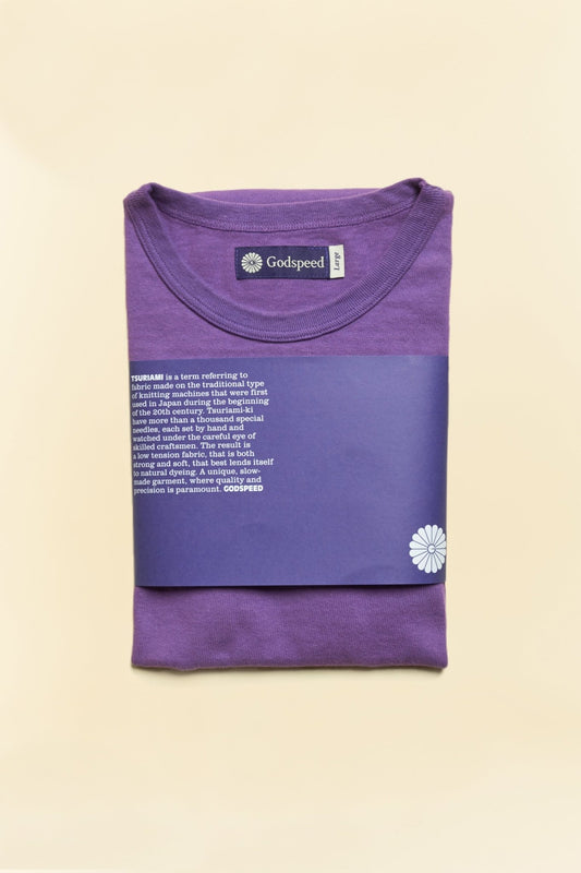 Godspeed Heavyweight Tsuriami 10oz Loopwheel T-Shirt - Purple -Godspeed - URAHARA