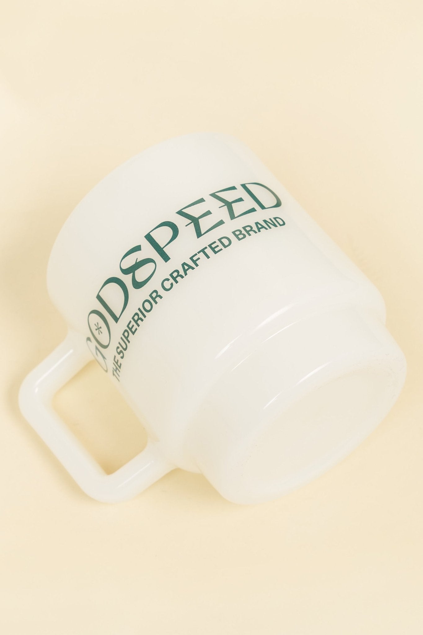 Godspeed Milk Glass 'Perseverance' Stacking Mug - Green -Godspeed - URAHARA