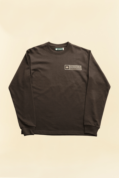 Godspeed Superior Organic L/S T-Shirt 'SSP' - Black -Godspeed - URAHARA