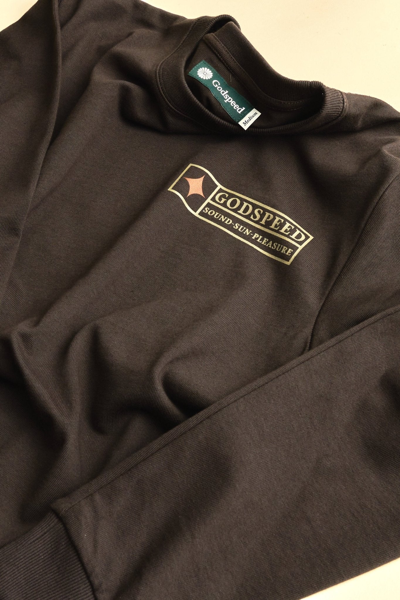 Godspeed Superior Organic L/S T-Shirt 'SSP' - Black -Godspeed - URAHARA