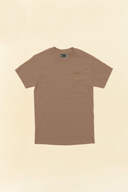 Godspeed Tonal Mini Logo Heavyweight Organic T-Shirt - Brown -Godspeed - URAHARA