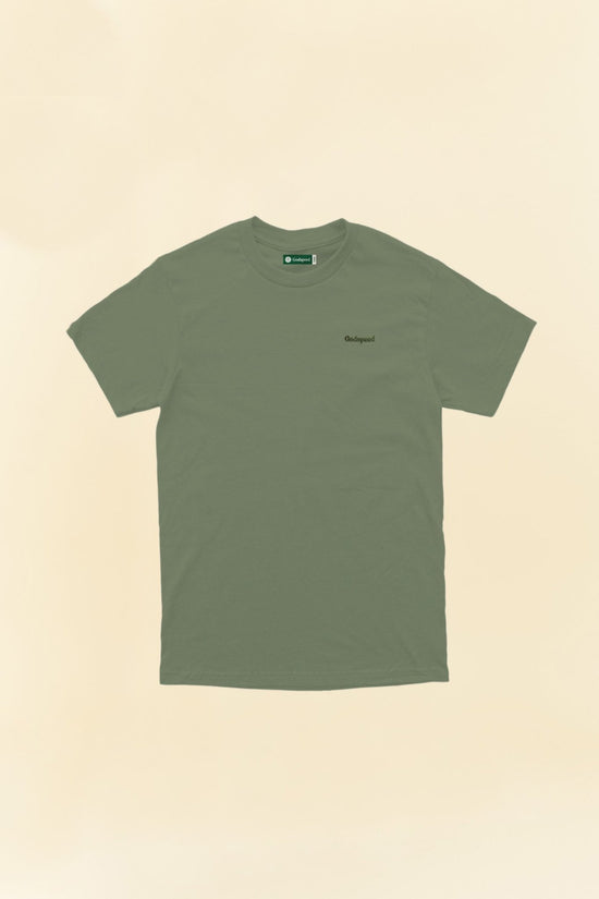 Godspeed Tonal Mini Logo Heavyweight Organic T-Shirt - Green