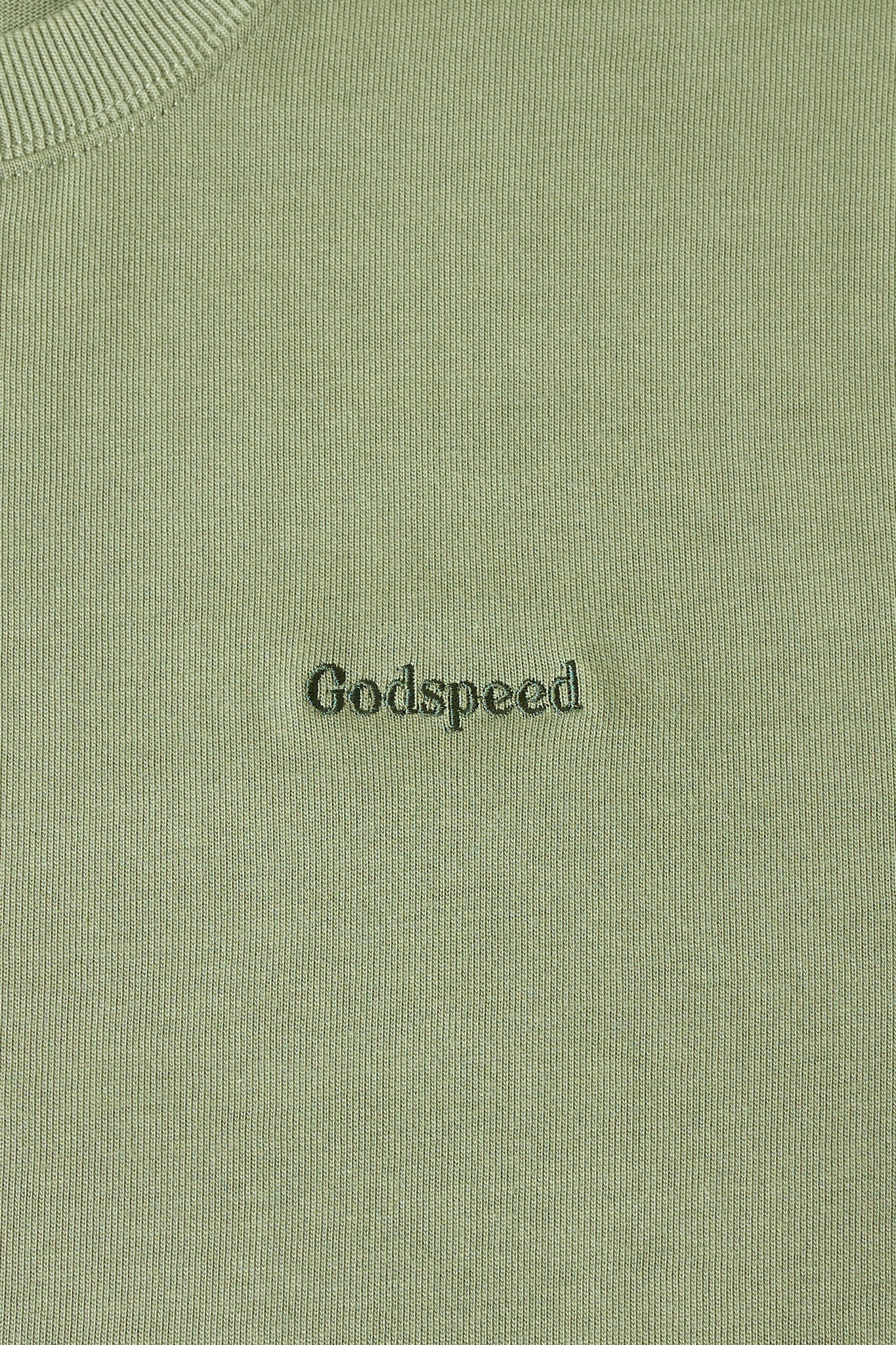 Godspeed Tonal Mini Logo Heavyweight Organic T-Shirt - Green -Godspeed - URAHARA