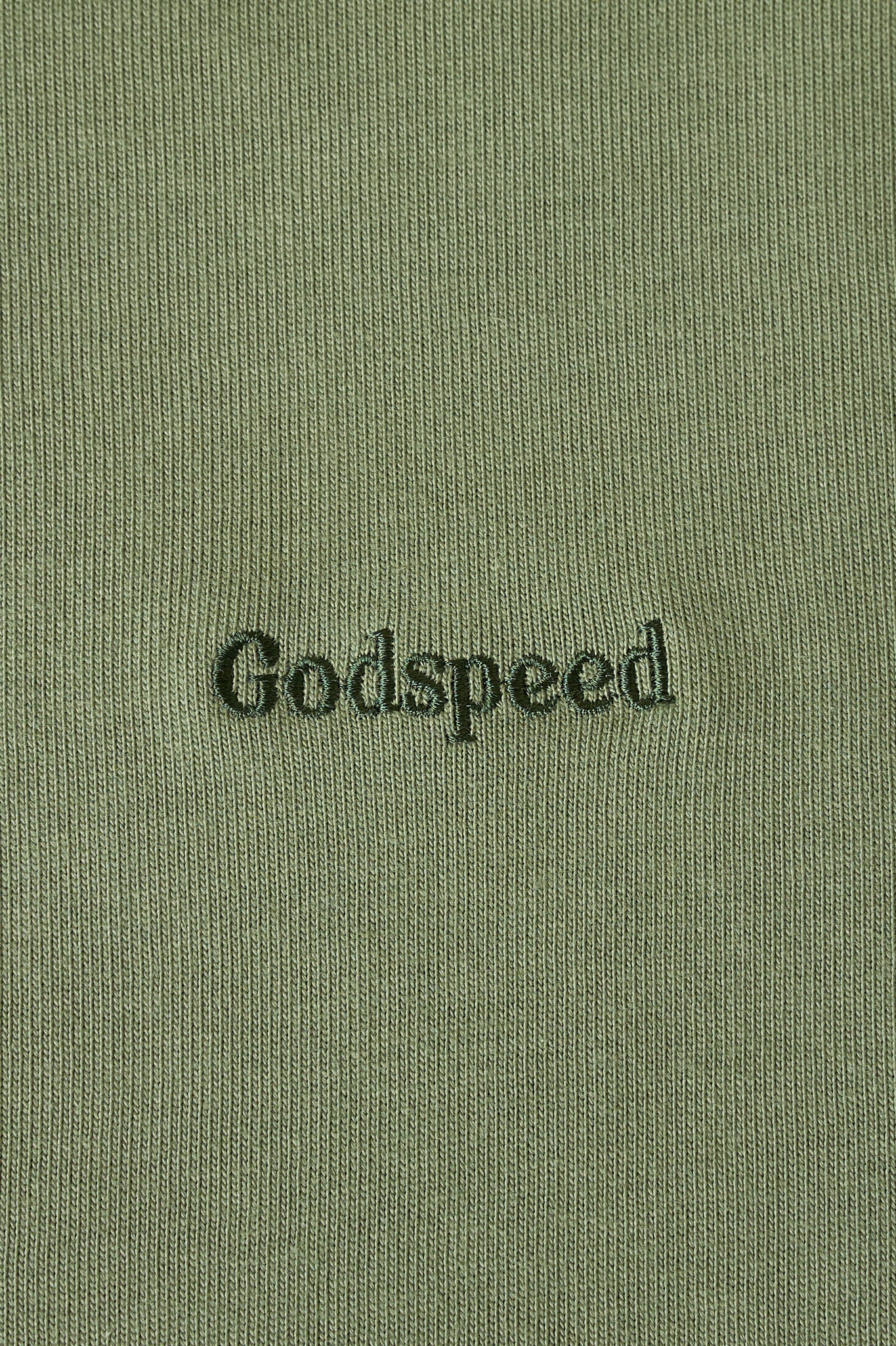 Godspeed Tonal Mini Logo Heavyweight Organic T-Shirt - Green -Godspeed - URAHARA