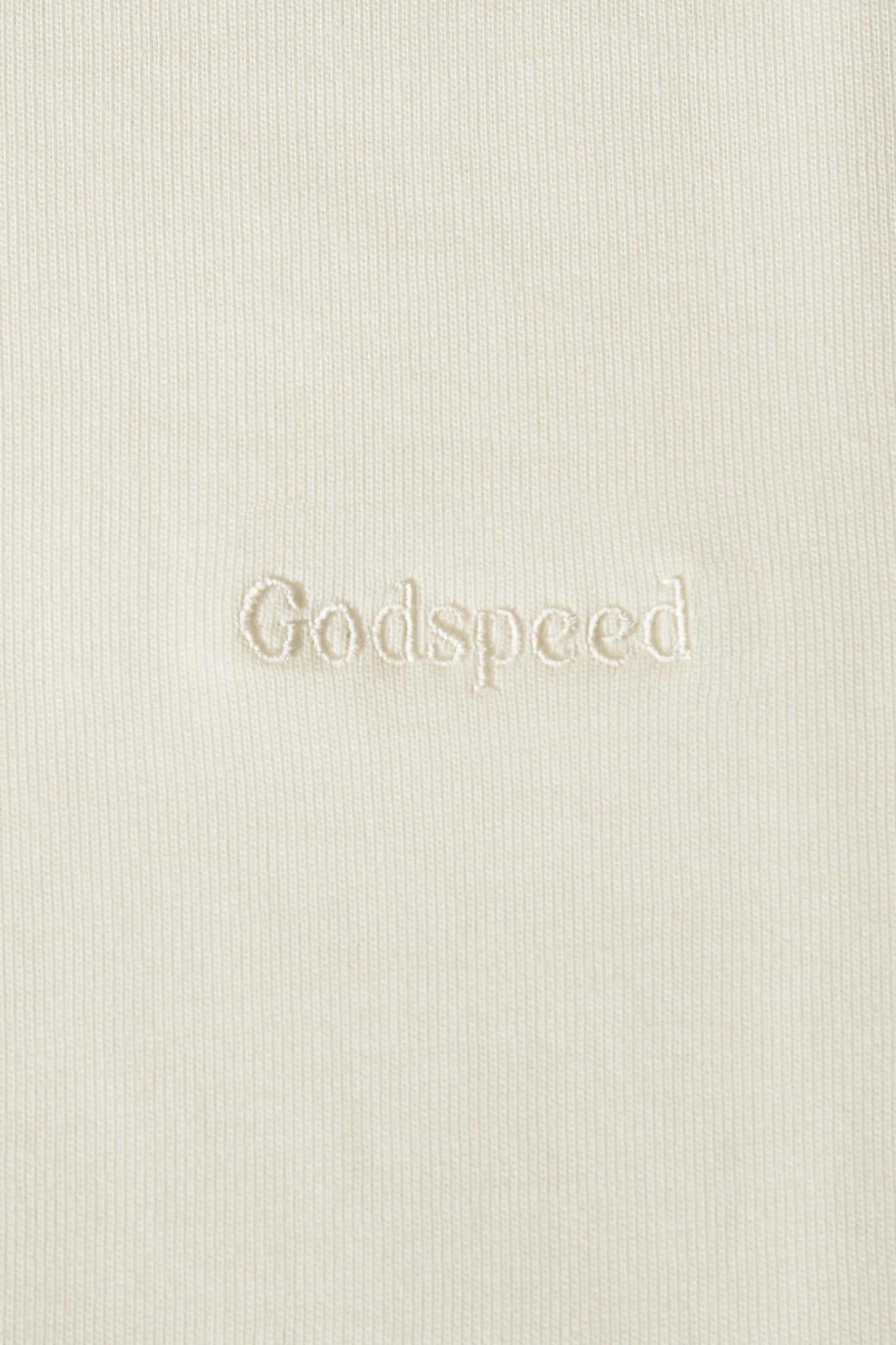 Godspeed Tonal Mini Logo Heavyweight Organic T-Shirt - Natural -Godspeed - URAHARA