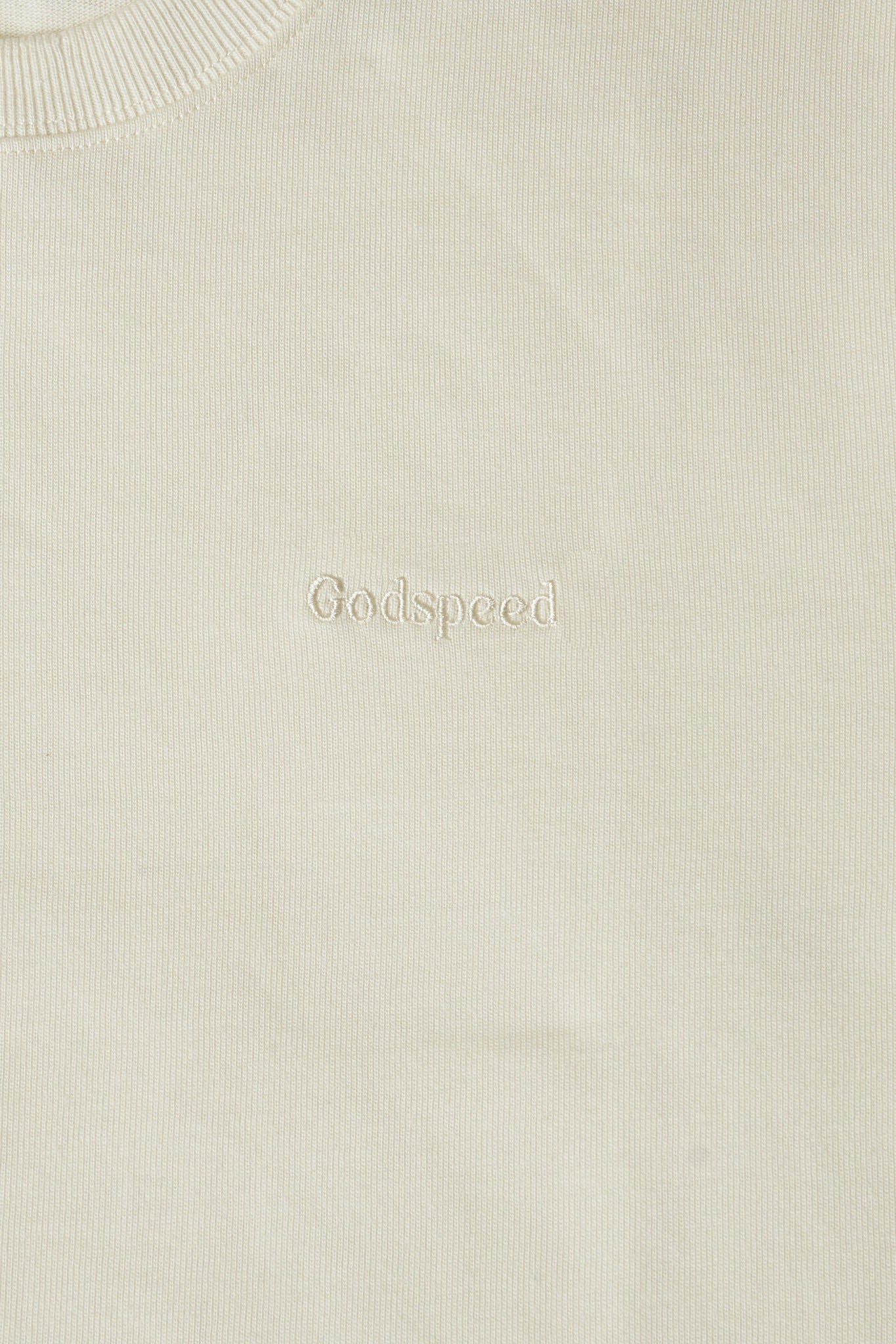 Godspeed Tonal Mini Logo Heavyweight Organic T-Shirt - Natural -Godspeed - URAHARA