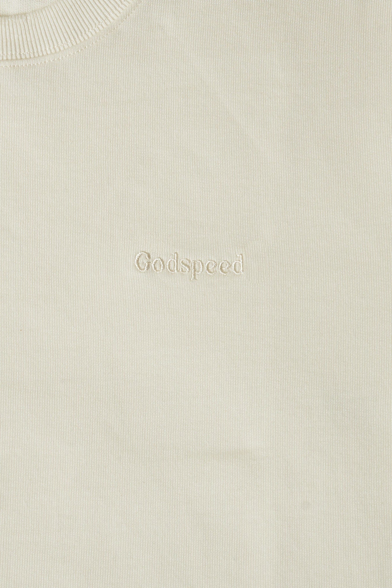 Godspeed Tonal Mini Logo Heavyweight Organic T-Shirt - Natural -Godspeed - URAHARA