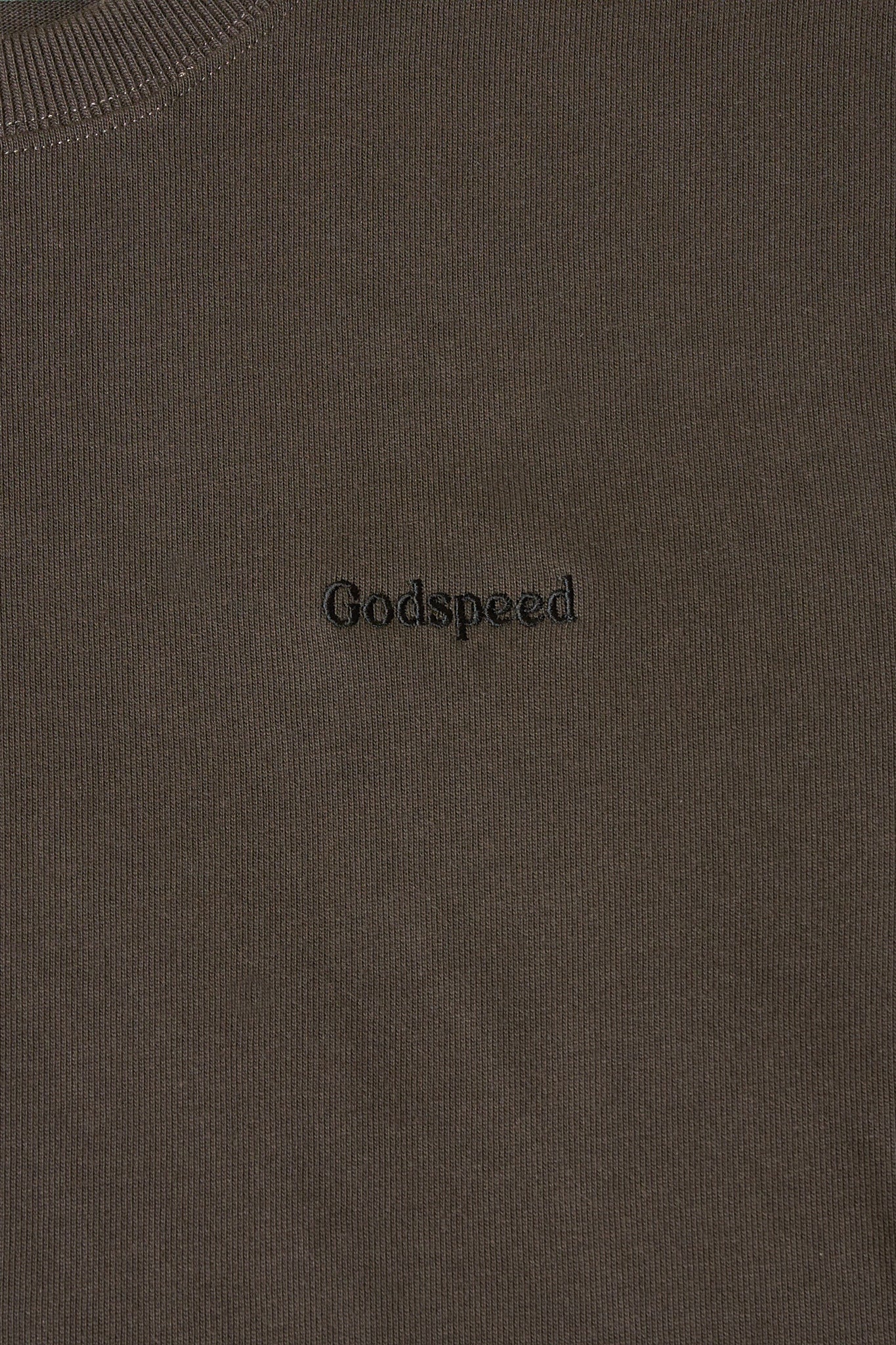 Godspeed Tonal Mini Logo Heavyweight Organic T-Shirt - Vintage Black -Godspeed - URAHARA