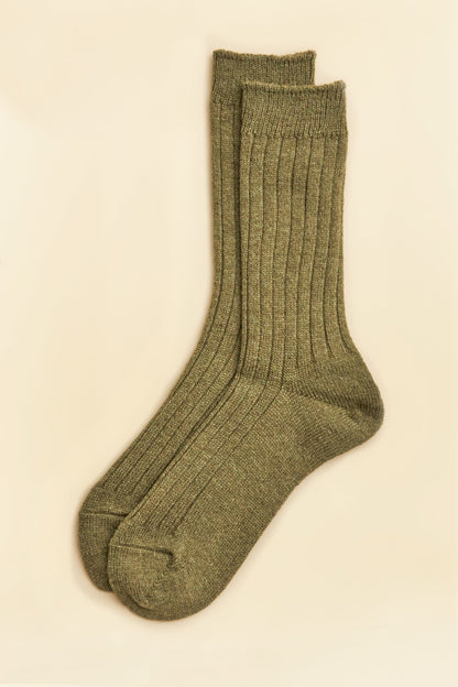 Godspeed Wool Socks - Olive -Godspeed - URAHARA