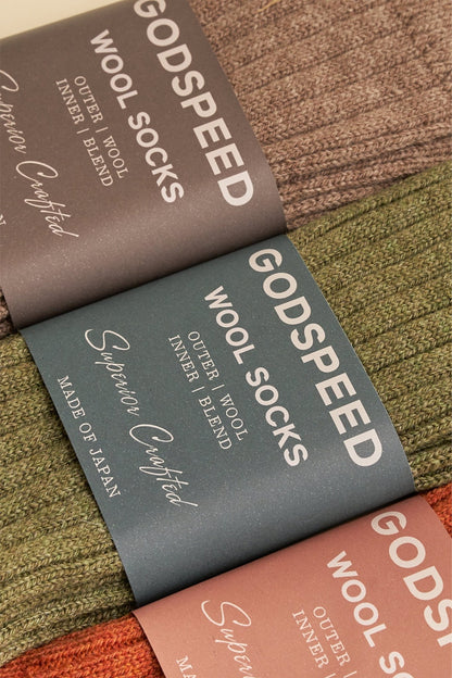 Godspeed Wool Socks - Rust -Godspeed - URAHARA