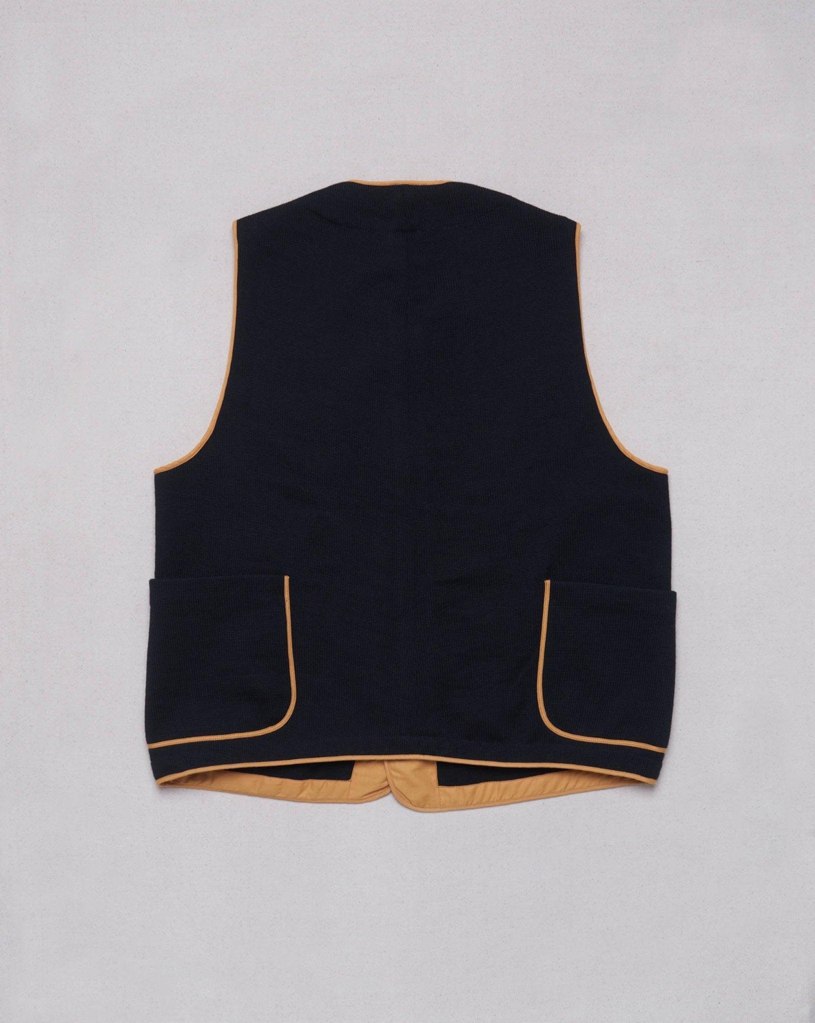 Godspeed x Dehen 1920 'Five Year' Knit Utility Vest - Black / Gold -Godspeed - URAHARA