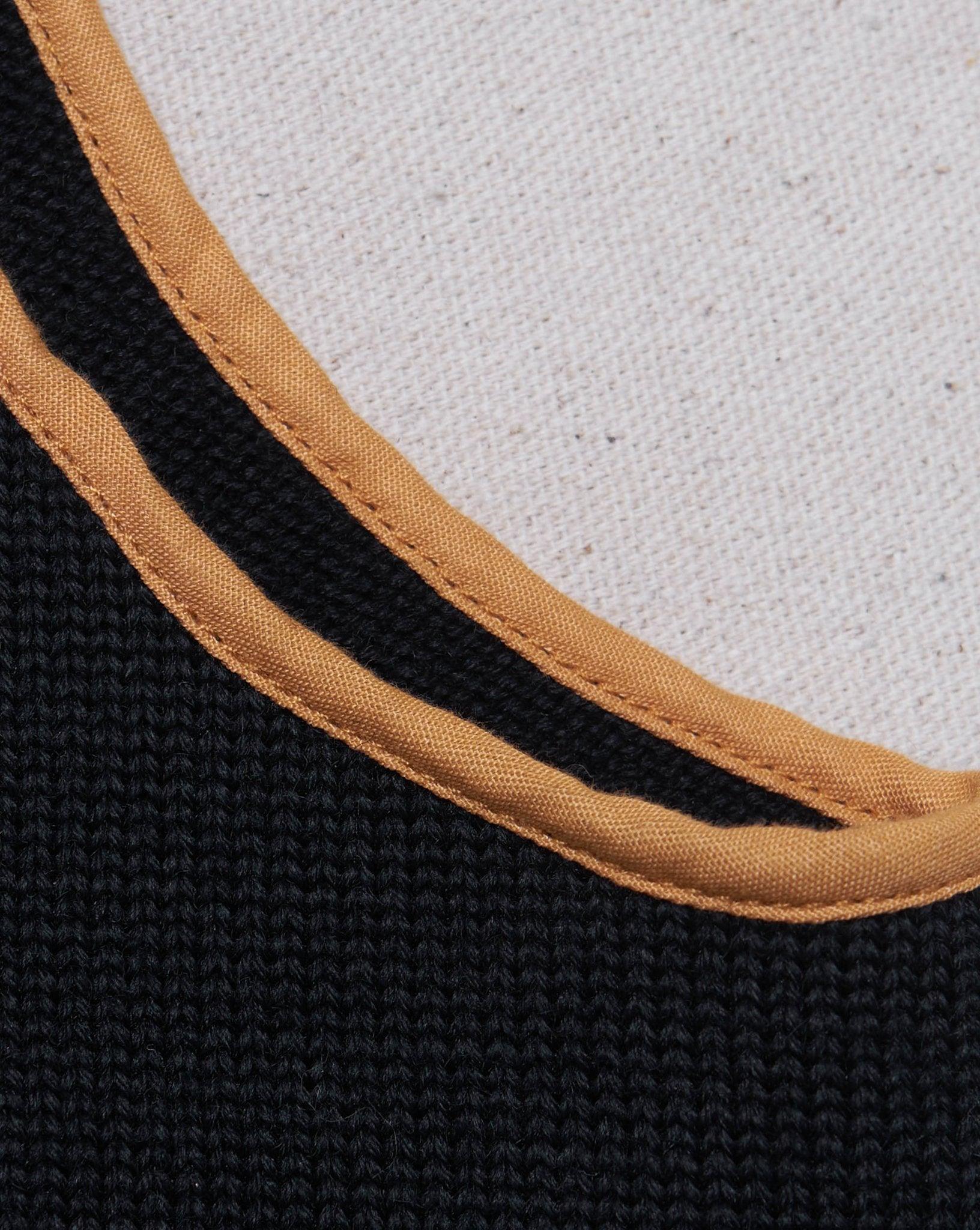 Godspeed x Dehen 1920 'Five Year' Knit Utility Vest - Black / Gold -Godspeed - URAHARA